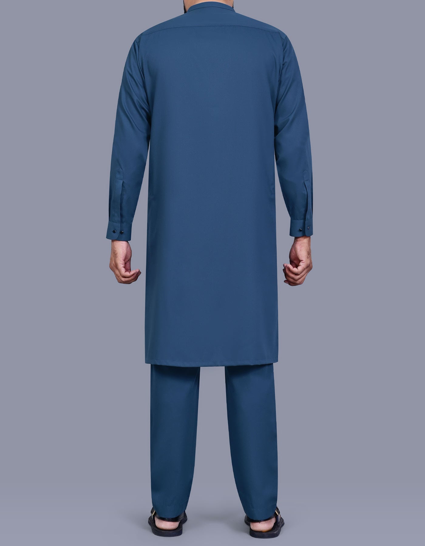 Blue Texture Kurta Pajama KP2609R-L