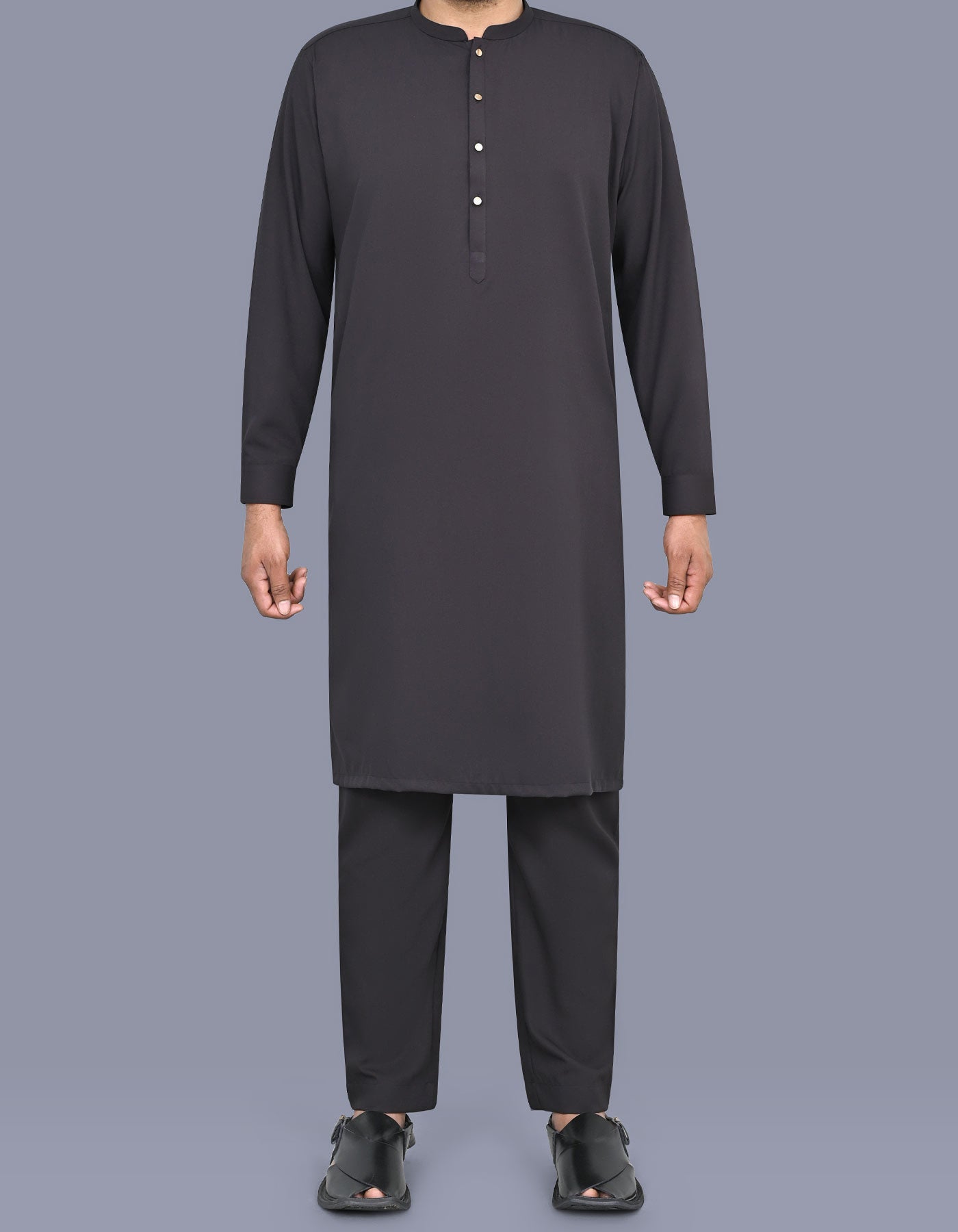 Charcoal Texture Kurta Pajama KP2610S-XS