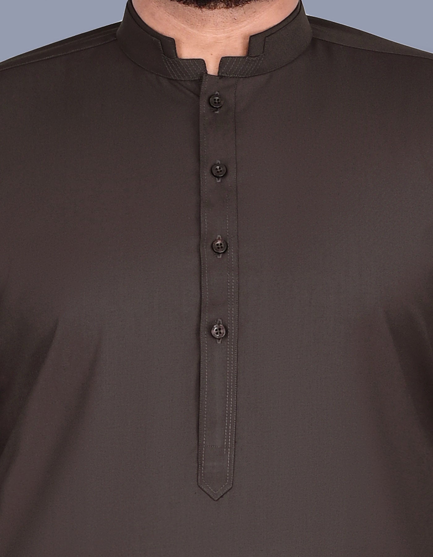 Chocolate Plain Kameez Shalwar KS2355-4-S