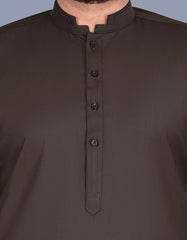 Chocolate Plain Kameez Shalwar KS2355-4-S