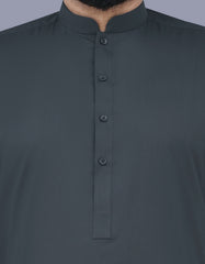D Grey Plain Kameez Shalwar KS2402-2S-S