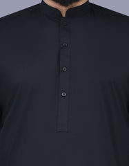 Navy Plain Kameez Shalwar KS2403-3S-S