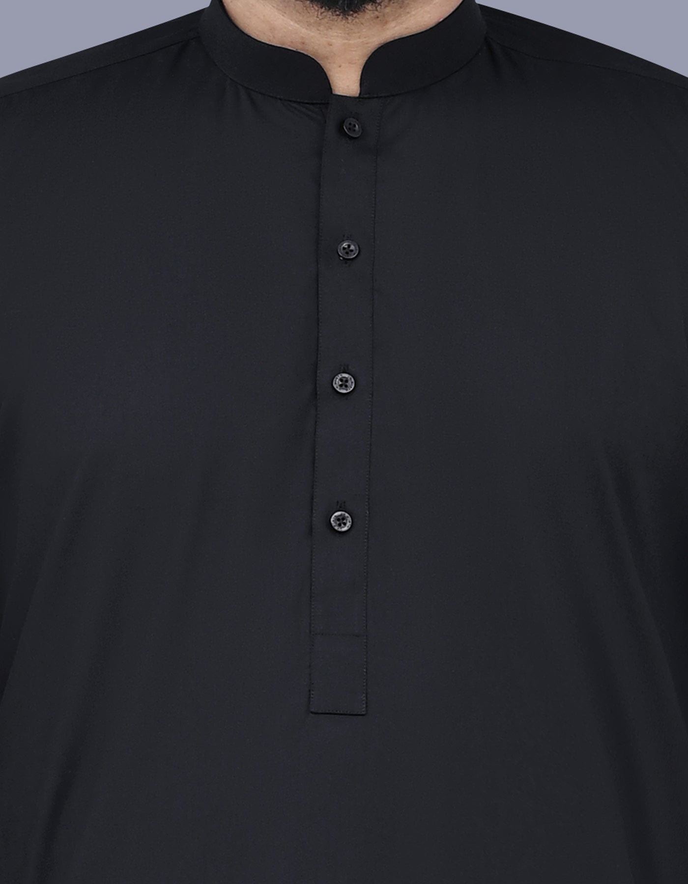 Black Plain Kameez Shalwar KS2404-5S-S