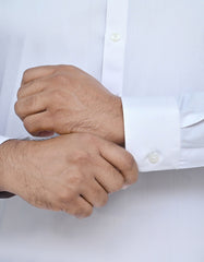 White Plain Kameez Shalwar KS2405-2R-M