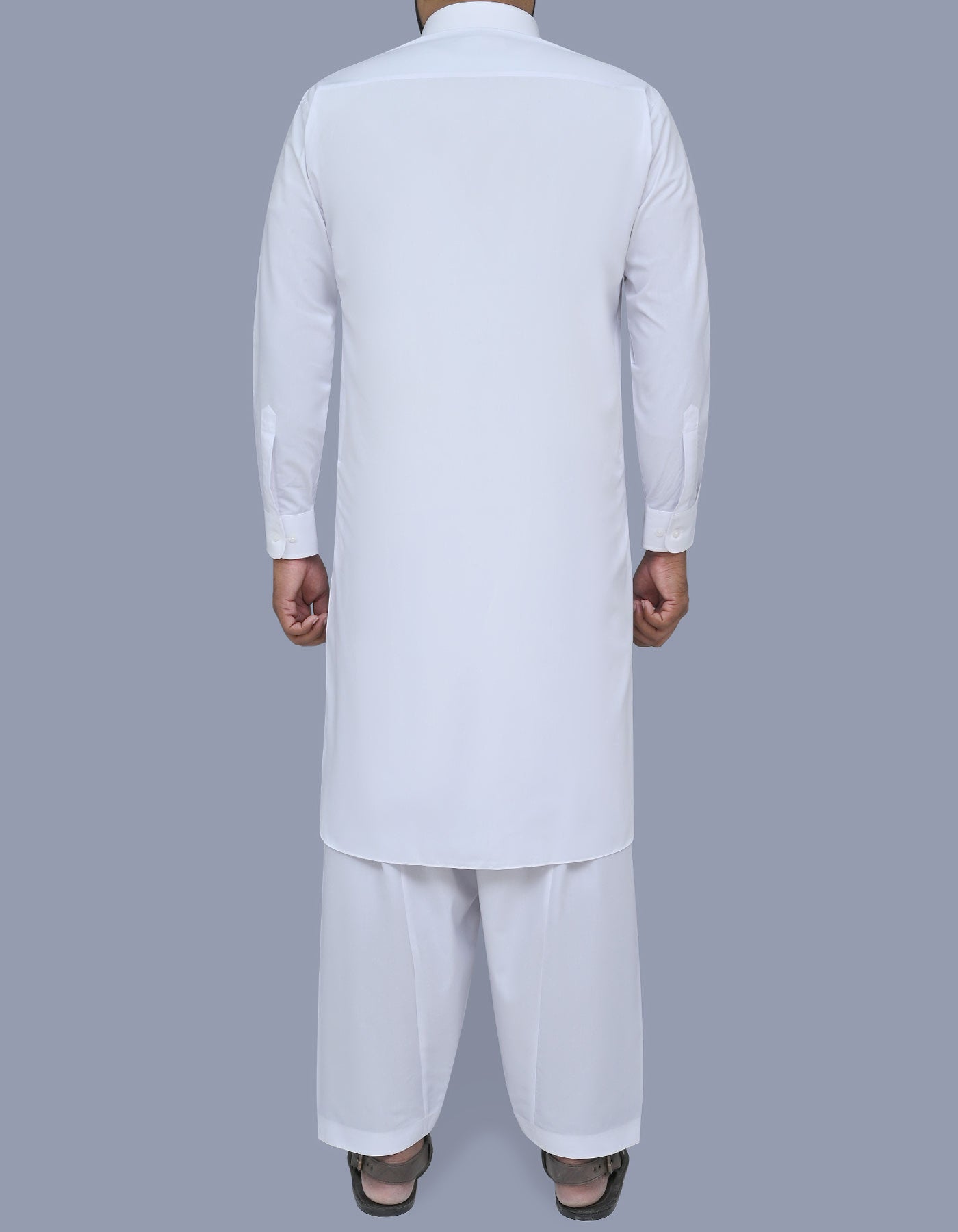 White Plain Kameez Shalwar KS2405-2R-L