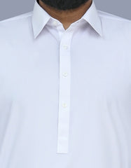 White Plain Kameez Shalwar KS2405-2R-S