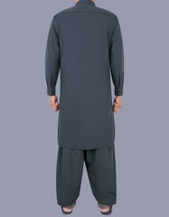 D Grey Plain Kameez Shalwar KS2407-2S-L