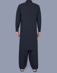 Navy Plain Kameez Shalwar KS2408-1R-L