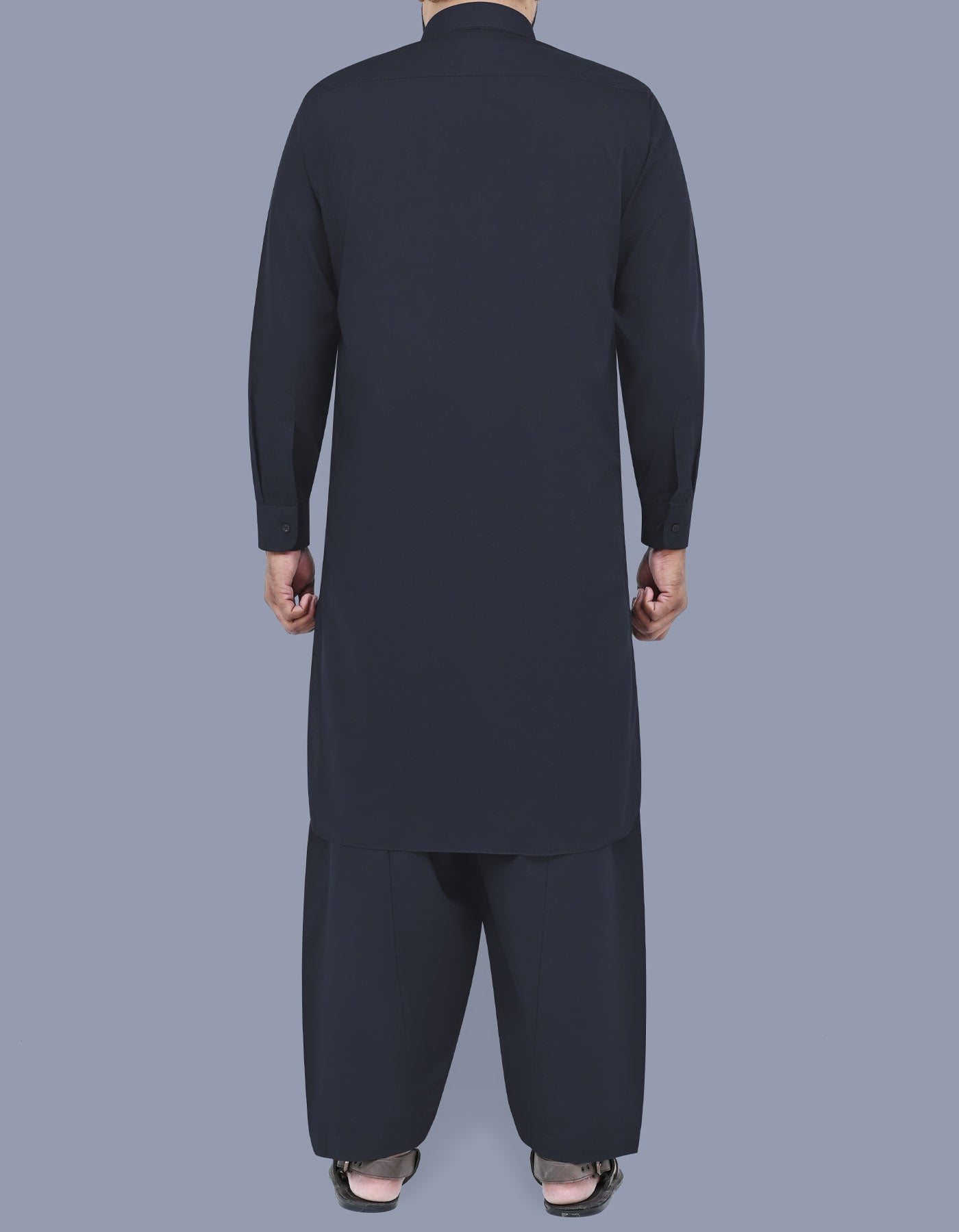 Black Plain Kameez Shalwar KS2409-3R-L