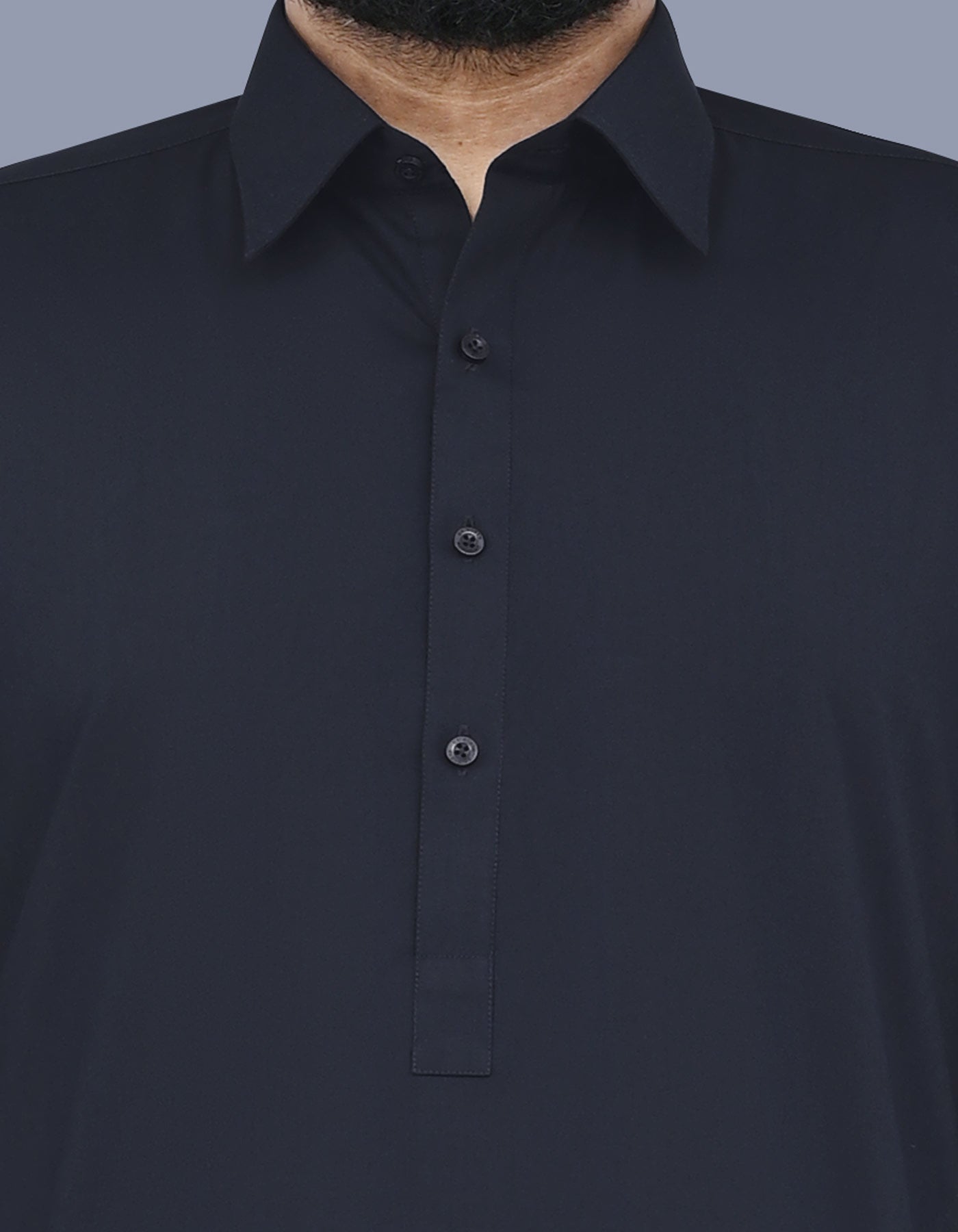 Black Plain Kameez Shalwar KS2409-3R-S