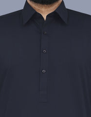 Black Plain Kameez Shalwar KS2409-3R-S