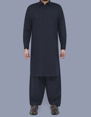 Black Plain Kameez Shalwar KS2409-3R-XS