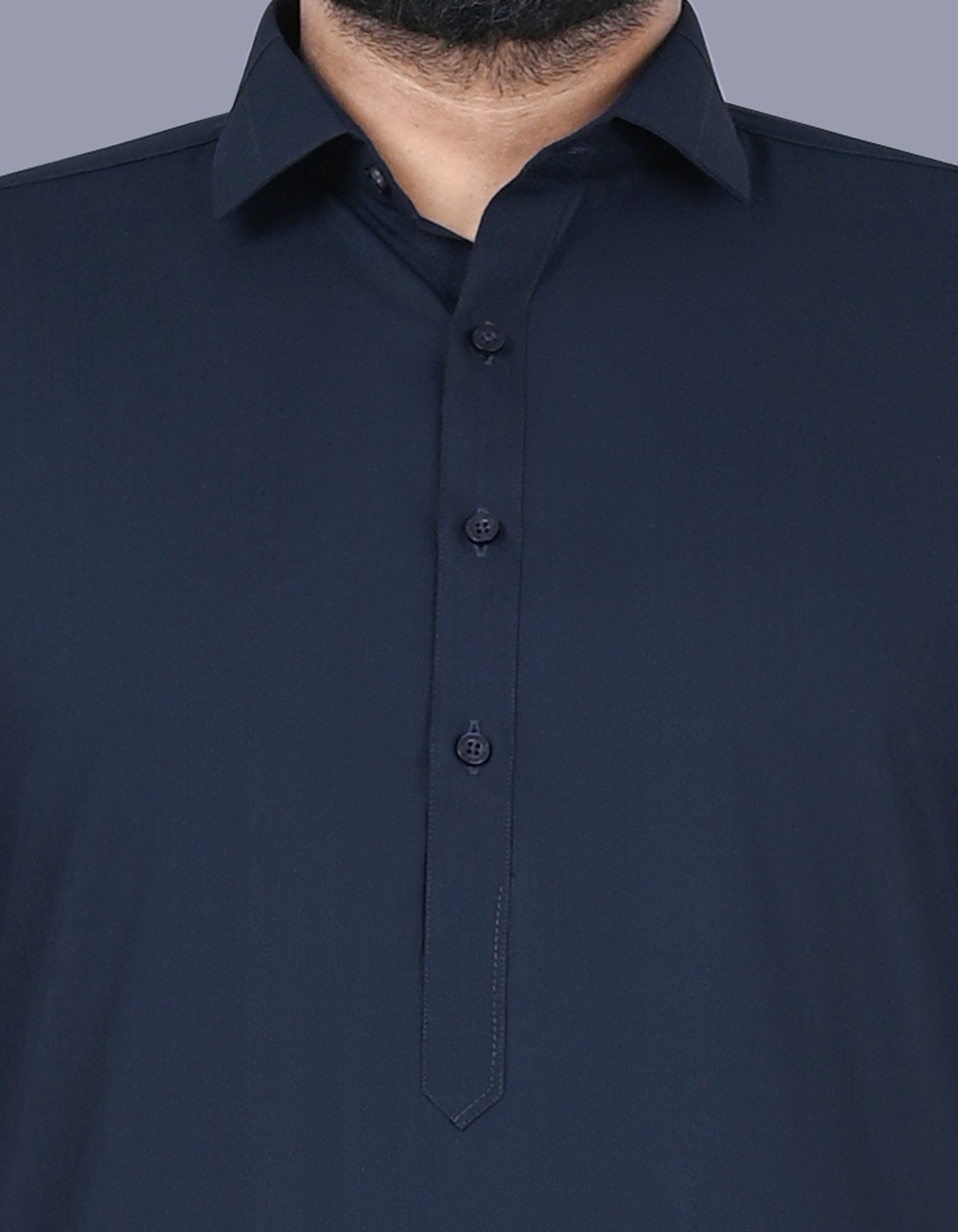 Navy Self Kameez Shalwar KS2428-2R-S