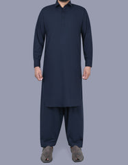 Navy Self Kameez Shalwar KS2428-2R-XS