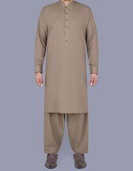Khaki Texture Kameez Shalwar KS2502-1R-L