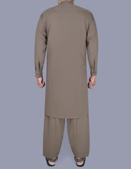 Brown Plain Kameez Shalwar KS2503-1S-L