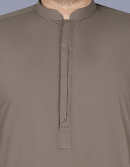 Brown Plain Kameez Shalwar KS2503-1S-S