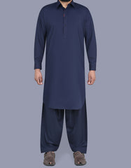 Navy Texture Kameez Shalwar KS2513-1S-XS
