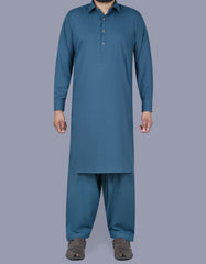 Blue Texture Kameez Shalwar KS2513-2R-XS