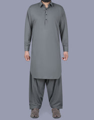 Grey Texture Kameez Shalwar KS2513-3R-XS