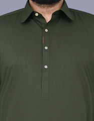 Olive Texture Kameez Shalwar KS2513-4R-S