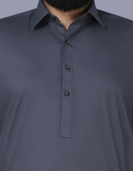 Grey Plain Kameez Shalwar KS2514-1S-S
