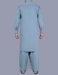 L Grey Texture Kameez Shalwar KS2515-1R-L