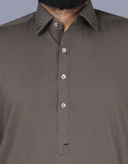 Brown Texture Kameez Shalwar KS2515-2R-S