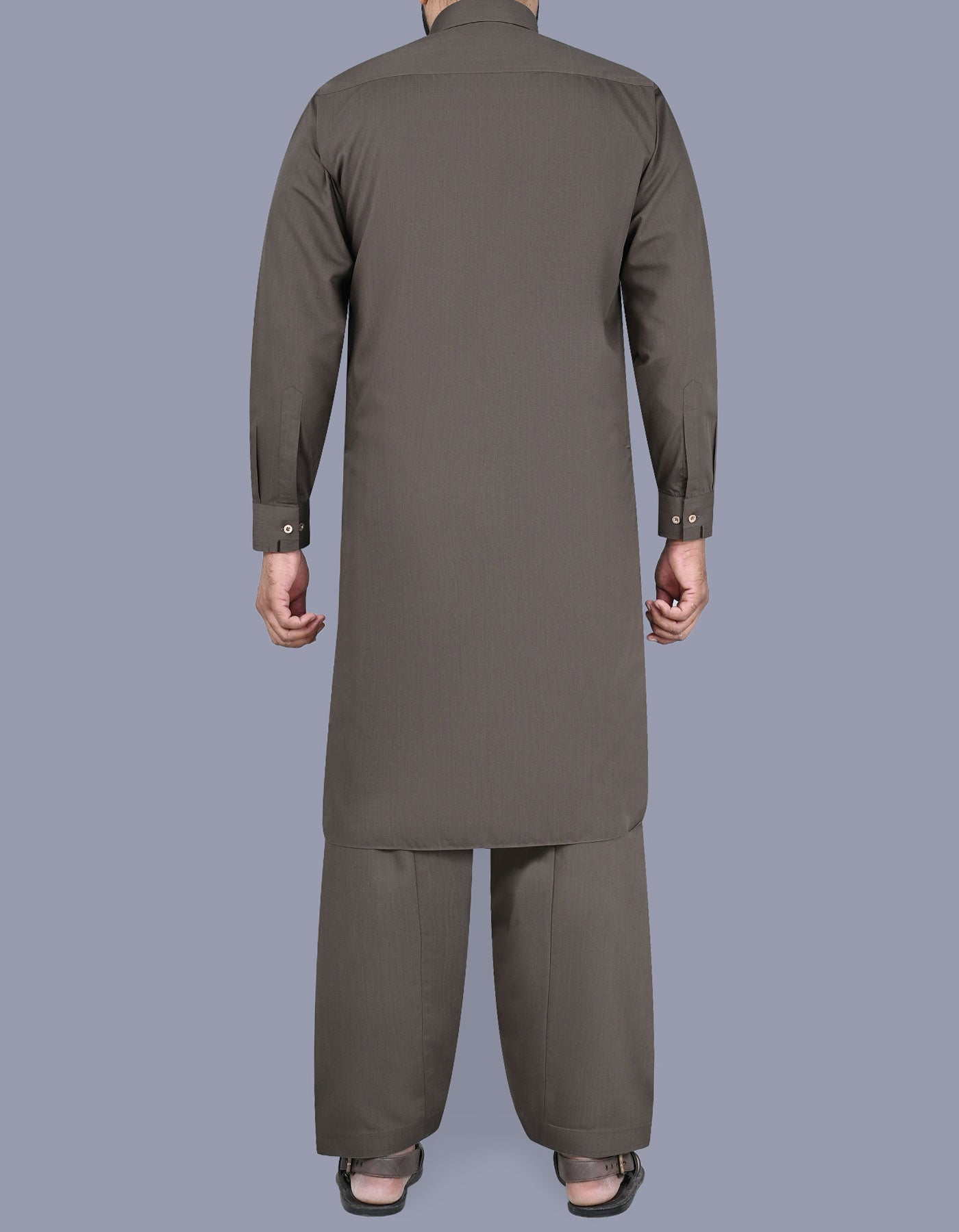 Brown Texture Kameez Shalwar KS2515-2S-L