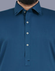 Blue Texture Kameez Shalwar KS2515-3S-S