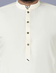 Cream Plain Kameez Shalwar KS2517-5R-S