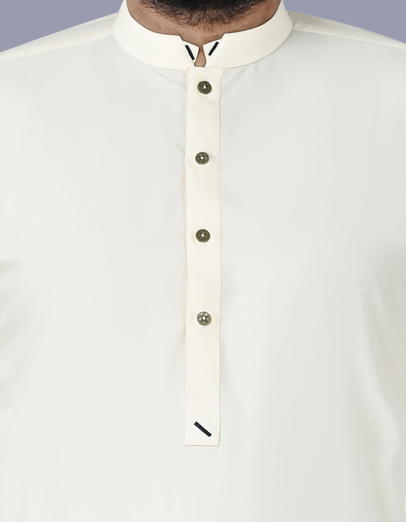 Cream Plain Kameez Shalwar KS2517-5S-S