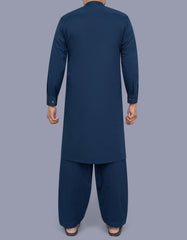 Navy Plain Kameez Shalwar KS2520-1R-L