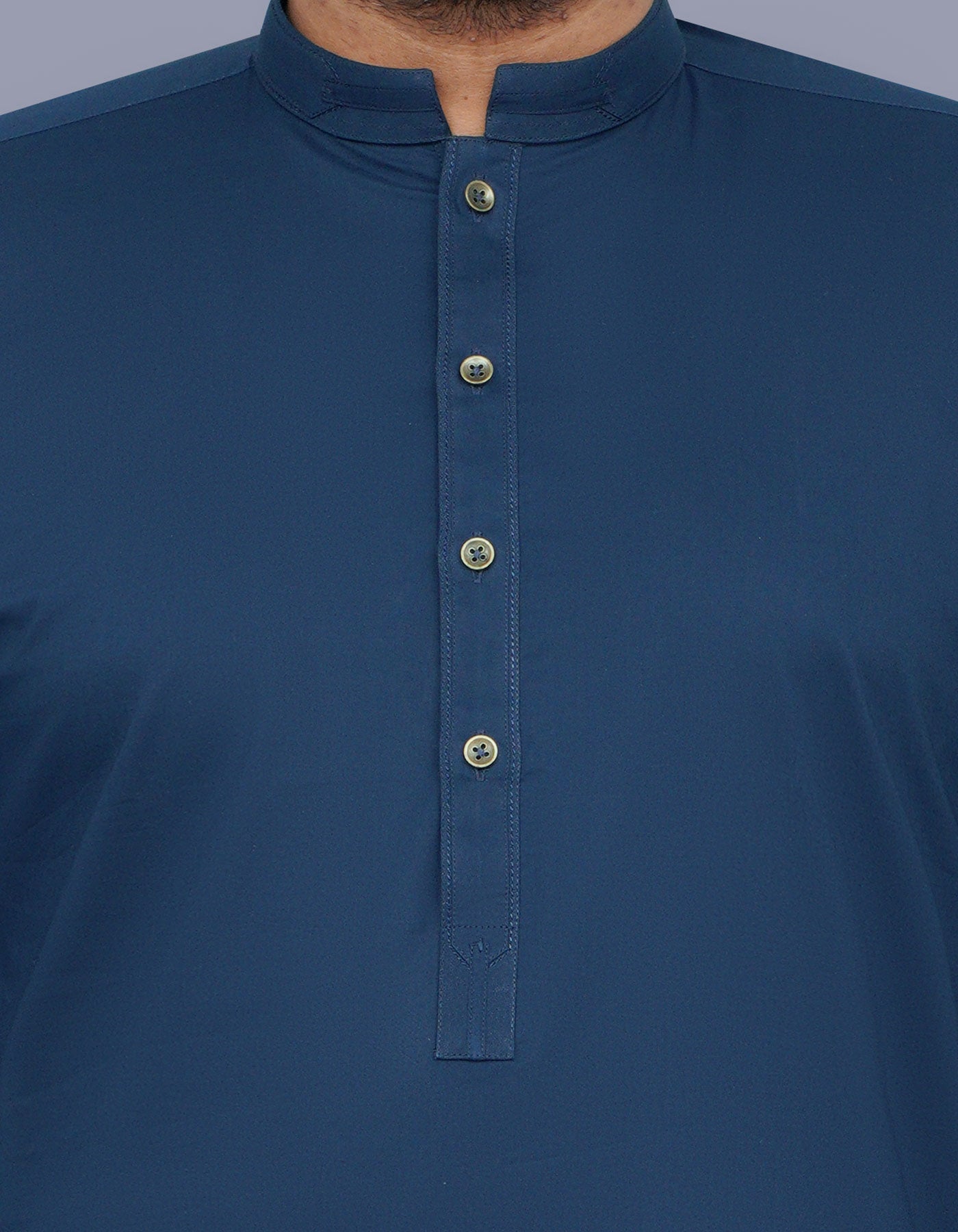 Navy Plain Kameez Shalwar KS2520-1R-S