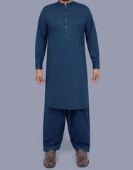 Navy Plain Kameez Shalwar KS2520-1R-XS