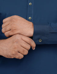 Navy Plain Kameez Shalwar KS2520-1S-M