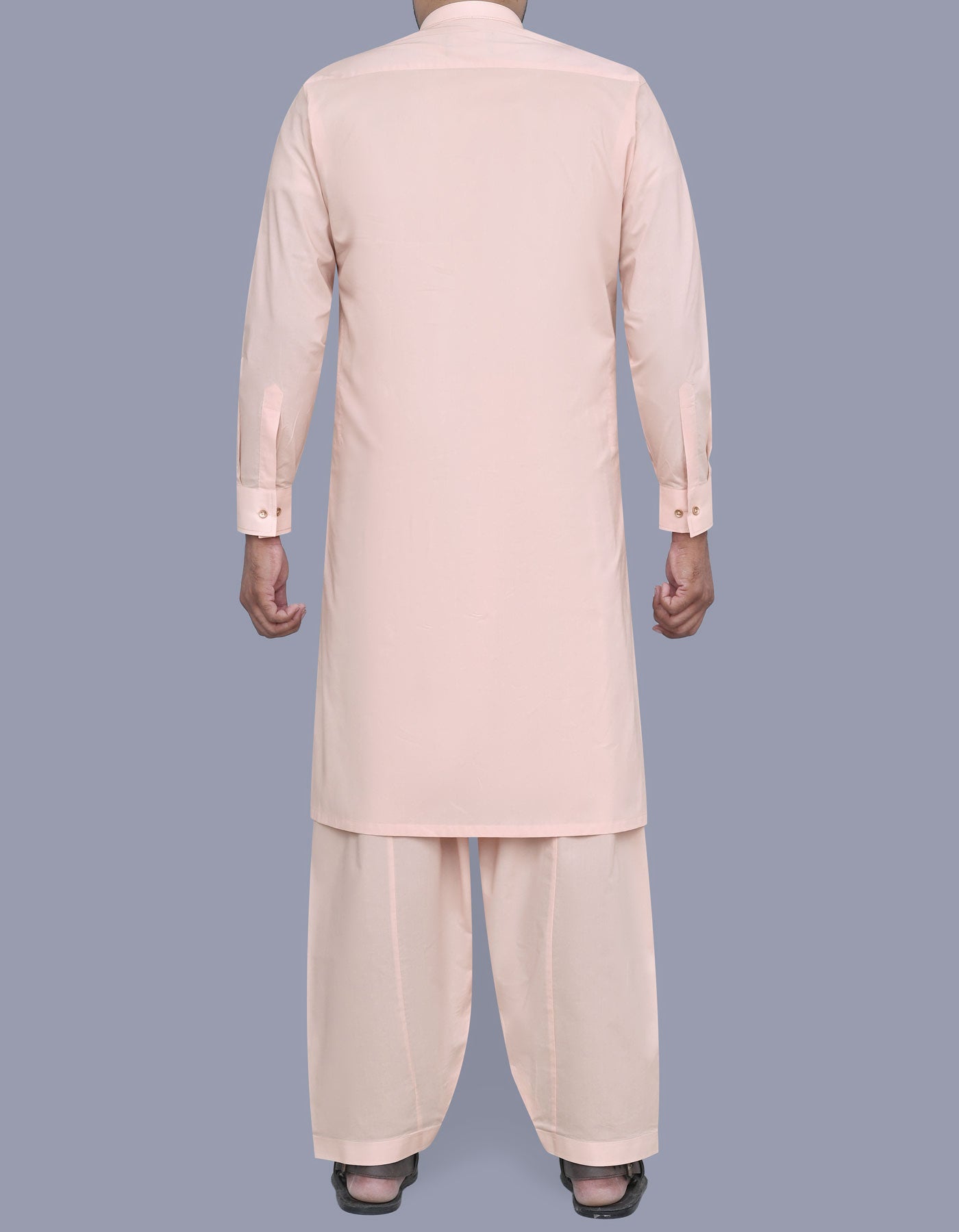 Beige Plain Kameez Shalwar KS2521-1R-L