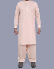 Beige Plain Kameez Shalwar KS2521-1S-XS