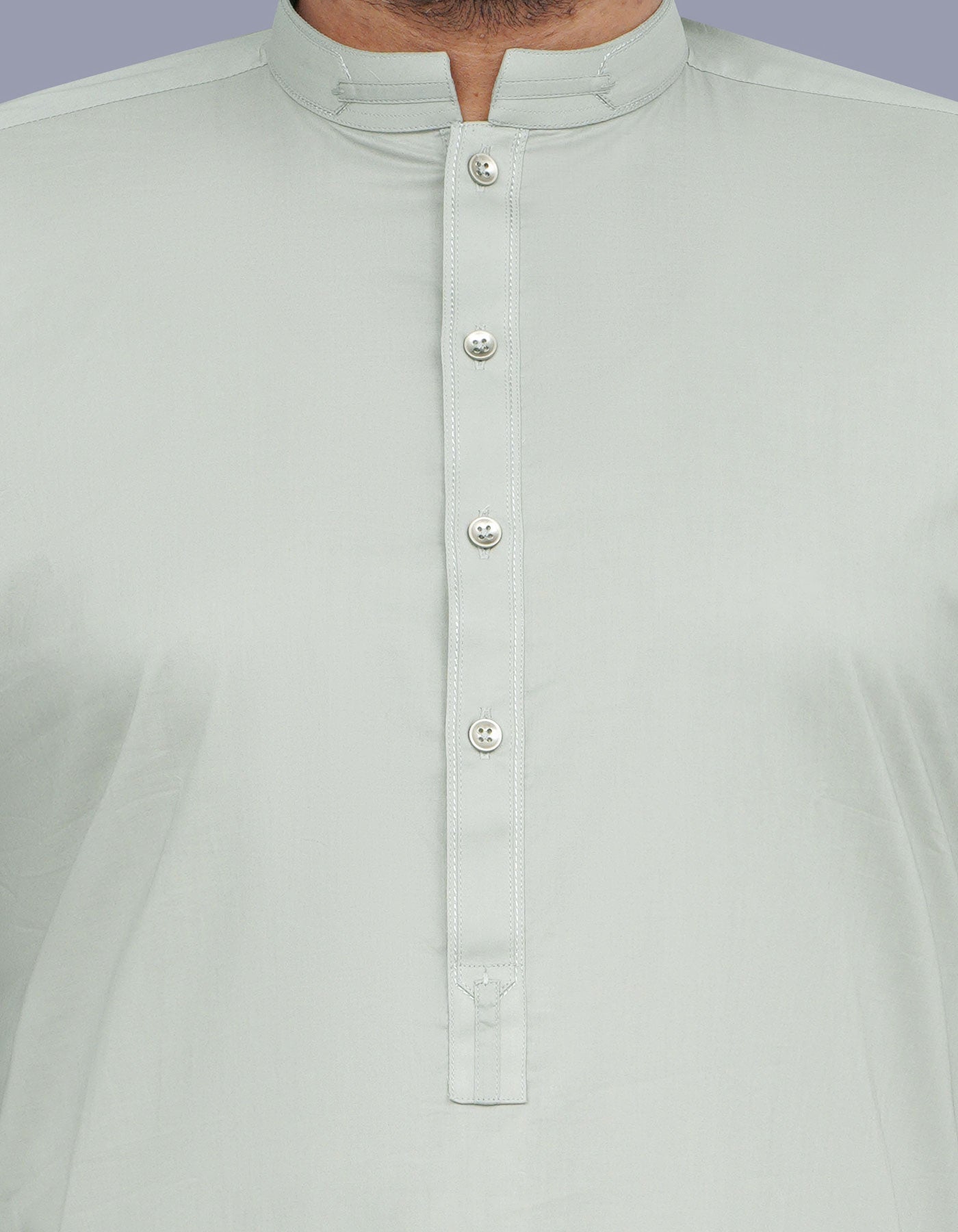 L Grey Plain Kameez Shalwar KS2522-1R-S