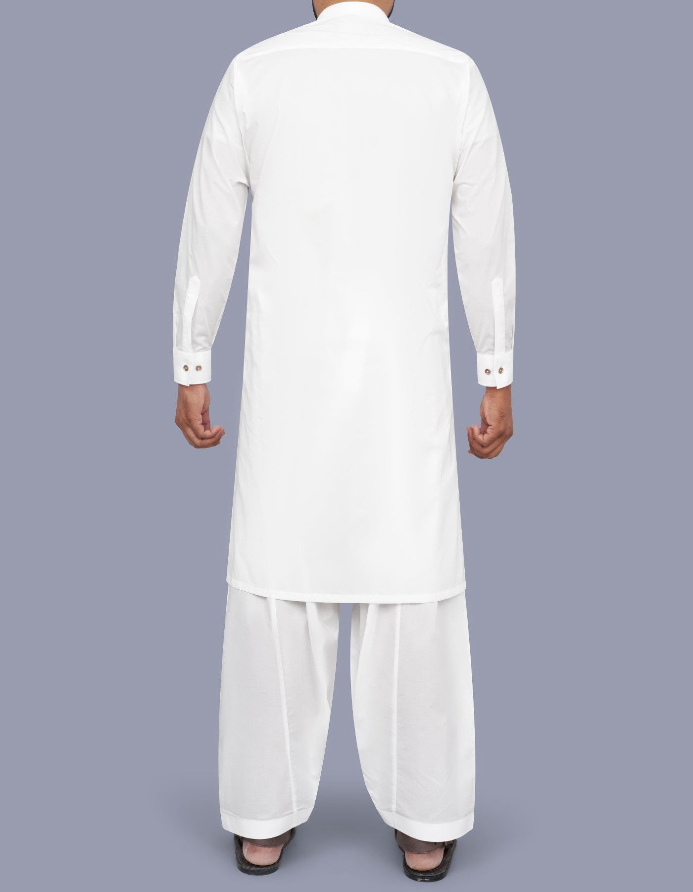 White Plain Kameez Shalwar KS2523-1S-L