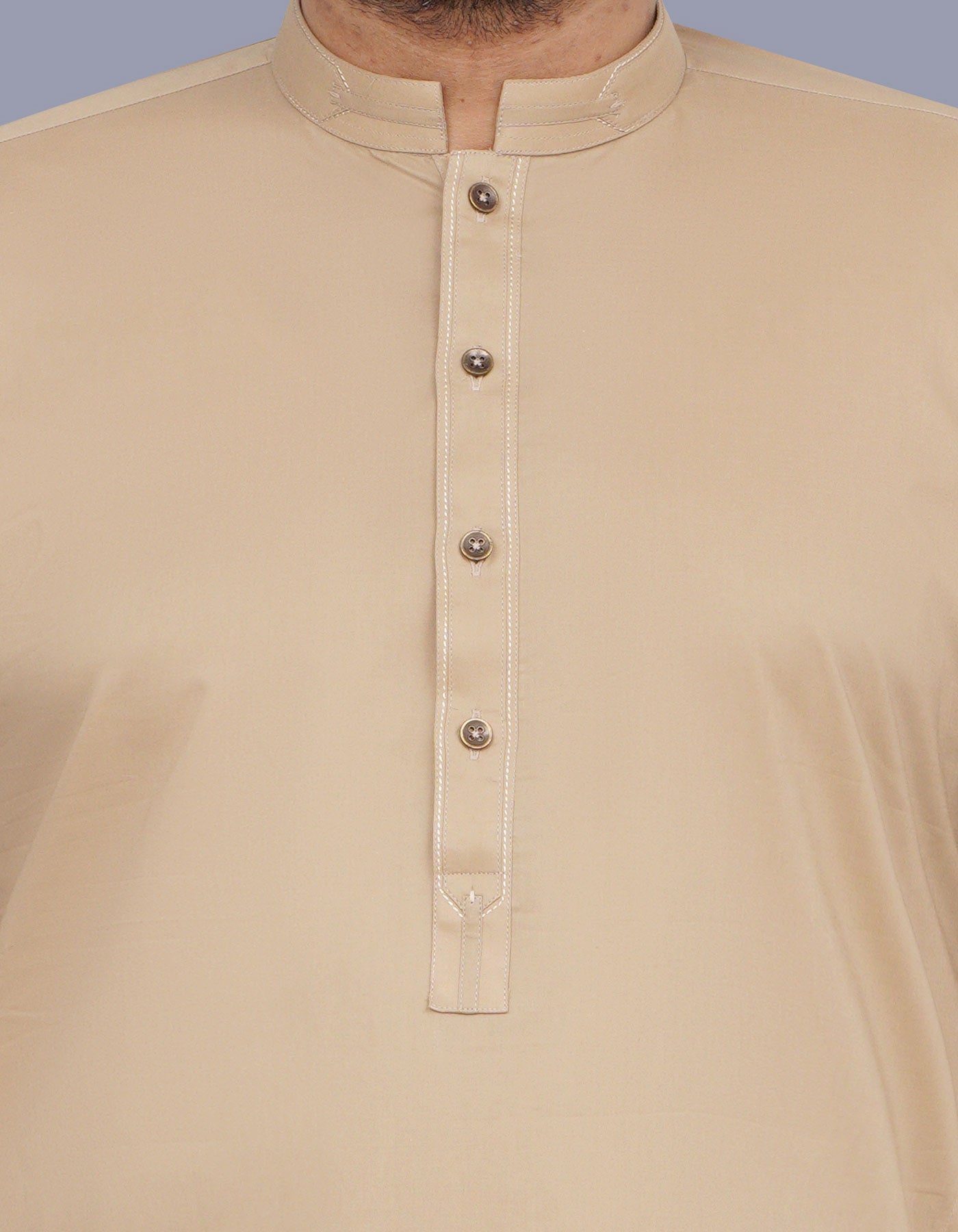 Khaki Plain Kameez Shalwar KS2524-1R-S