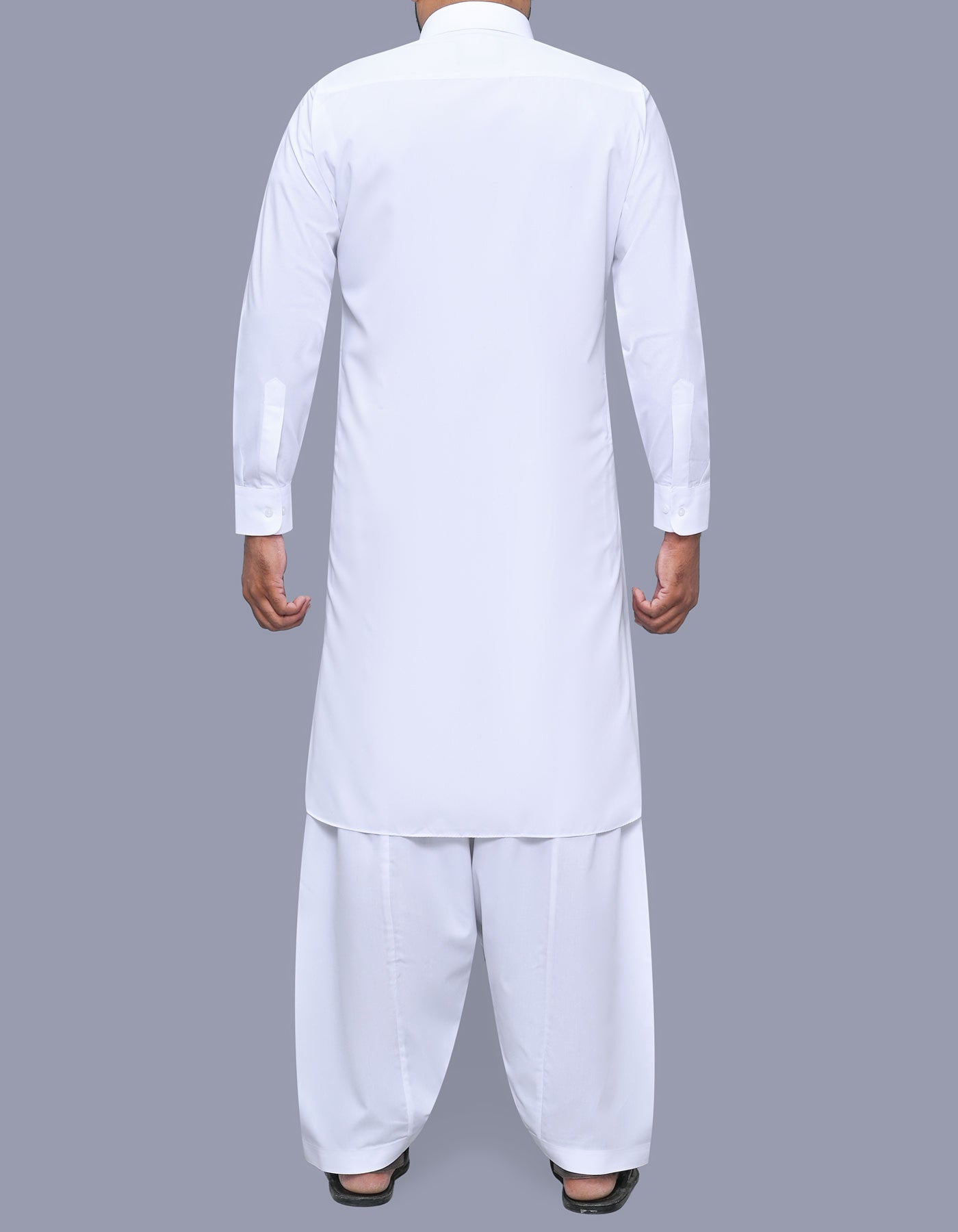 Off White Plain Kameez Shalwar KS2526R-L