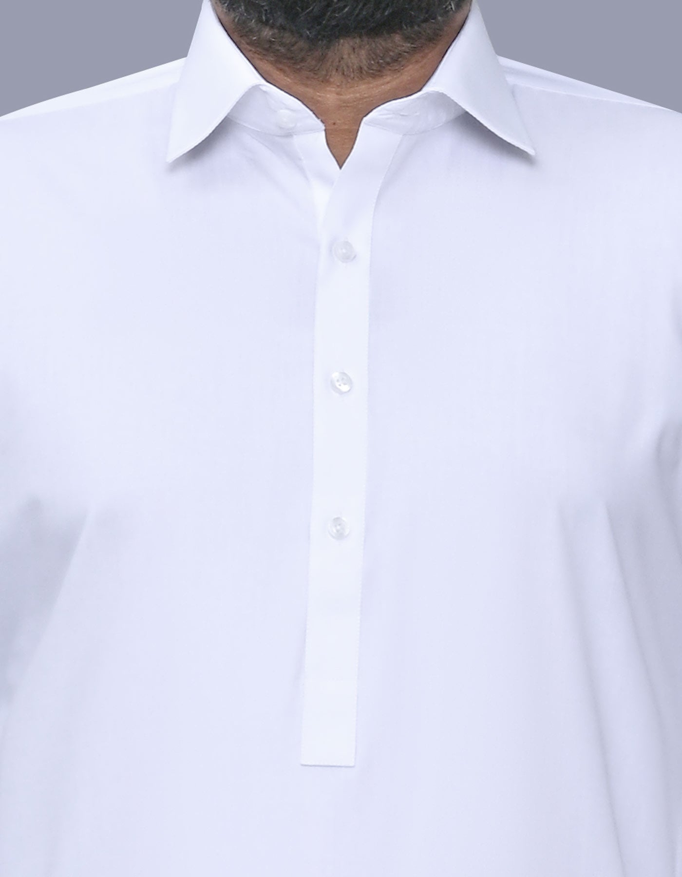 Off White Plain Kameez Shalwar KS2526S-S