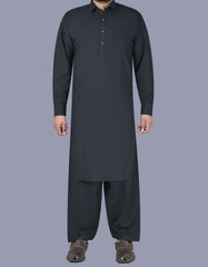 Grey Plain Kameez Shalwar KS2532S-XS