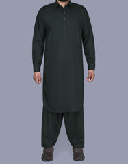 D Green Plain Kameez Shalwar KS2535S-XS