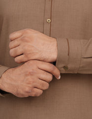 L Brown Texture Kameez Shalwar KS2548R-M