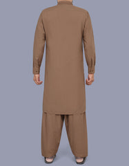 L Brown Texture Kameez Shalwar KS2548R-L