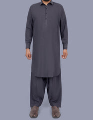 Charcoal Texture Kameez Shalwar KS2549S-XS