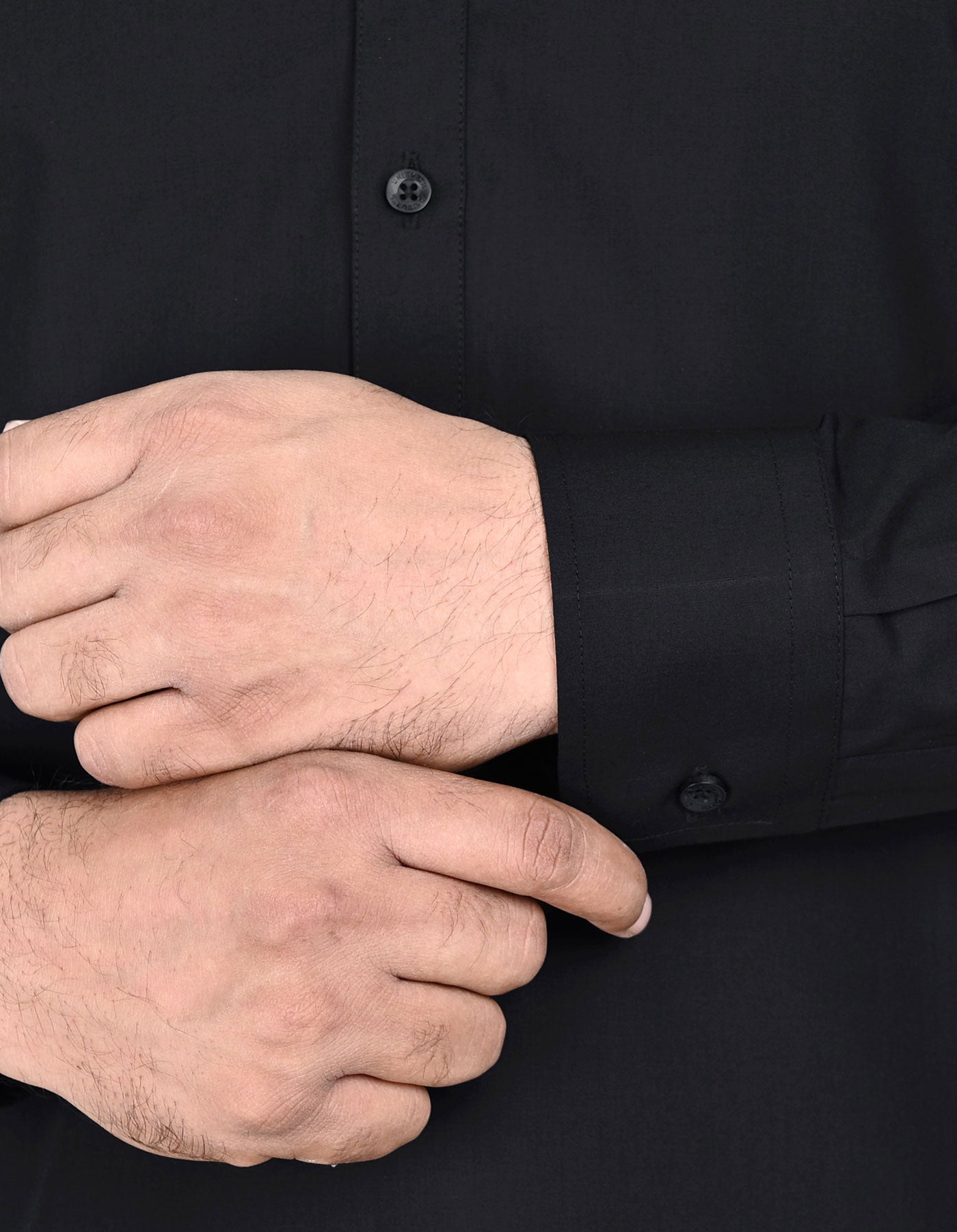 Black Plain Kameez Shalwar KS2551S-M