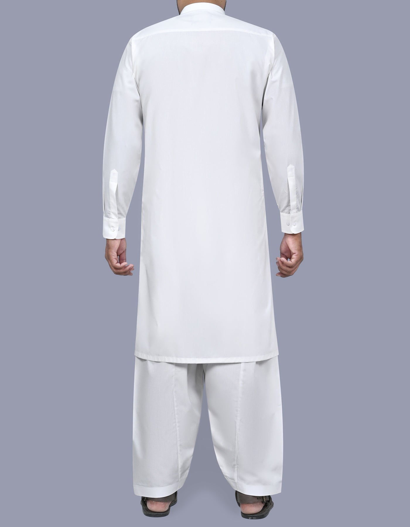 Off White Plain Kameez Shalwar KS2554S-L